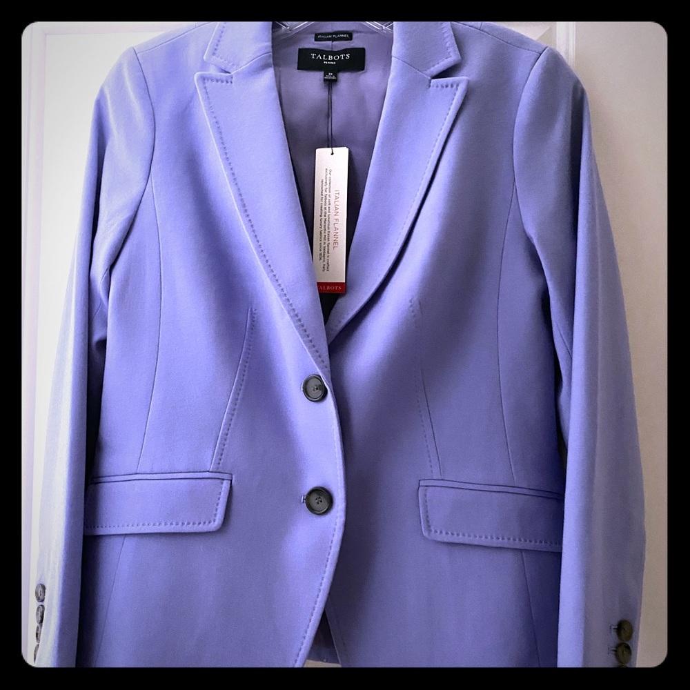 Talbots Italian Luxe Flannel Blazer